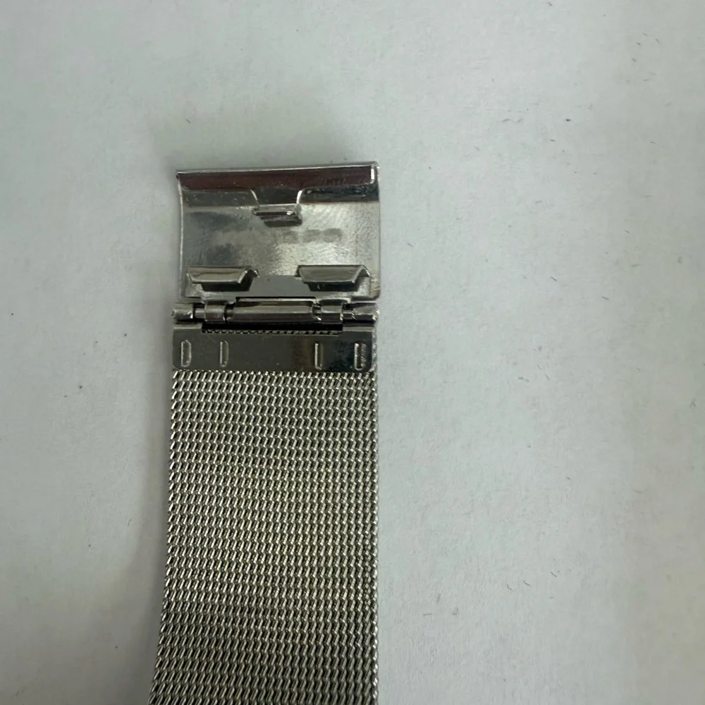 Skagen Denmark Silver Mesh Watch Dual Time Zone (Model 733XLSS)